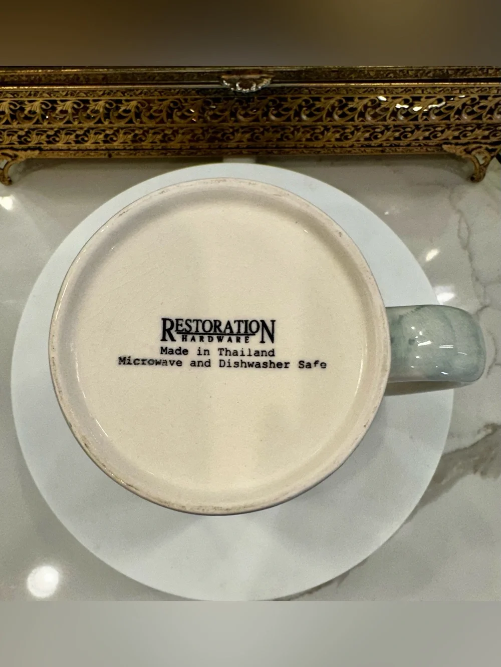 VTG Restoration Hardware Collectible Antique Tool Mug/Coffee Cup EUC